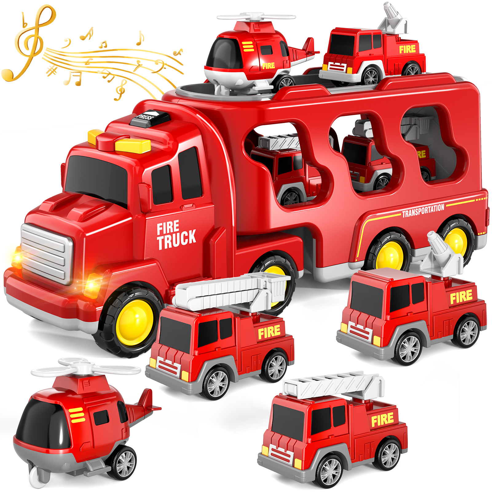 Year Old Girl Gifts Toddler Trucks Toys For Boys Age 1-3 3-5,