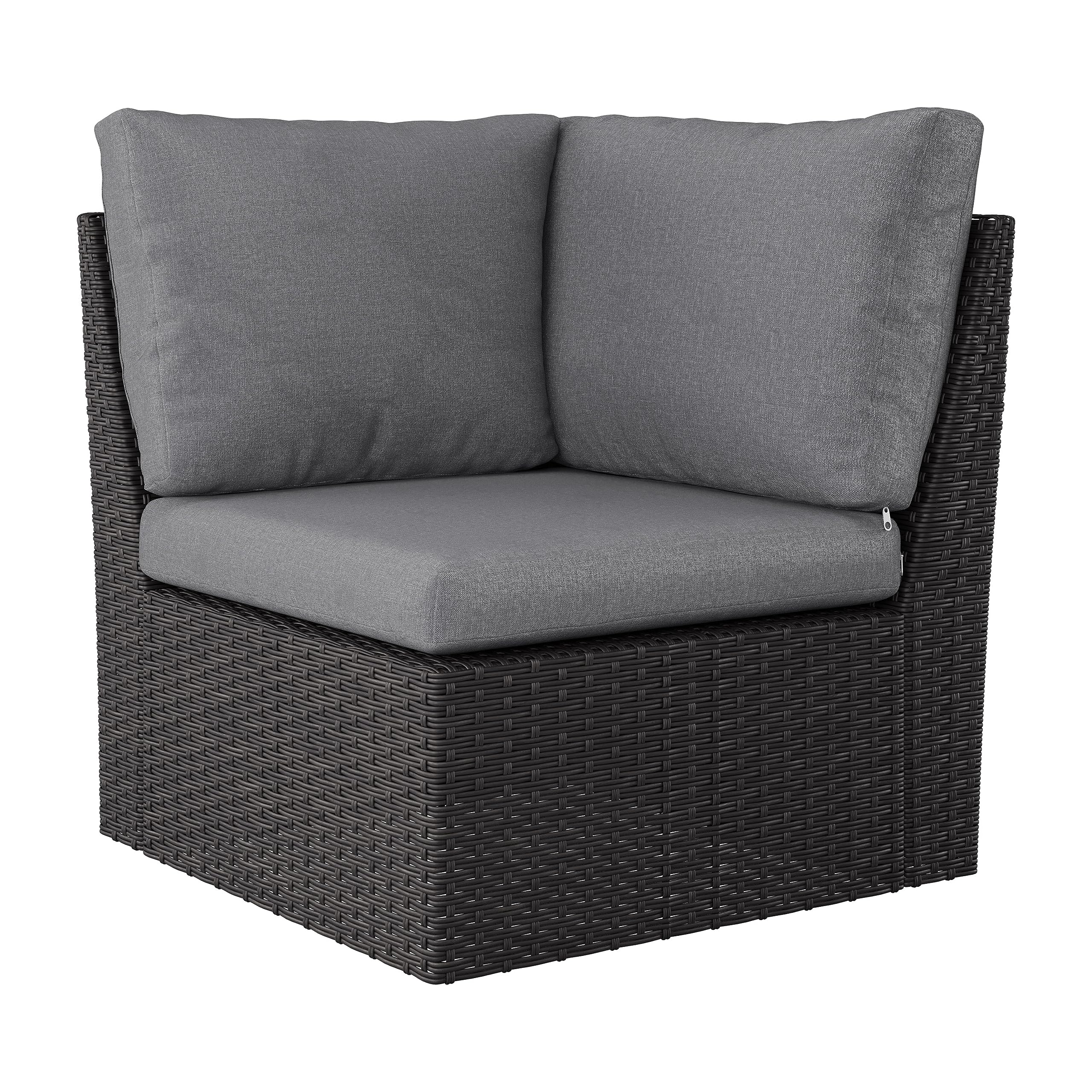 CorLiving Brisbane Outdoor Patio Corner Sectional Piece in a patio setting