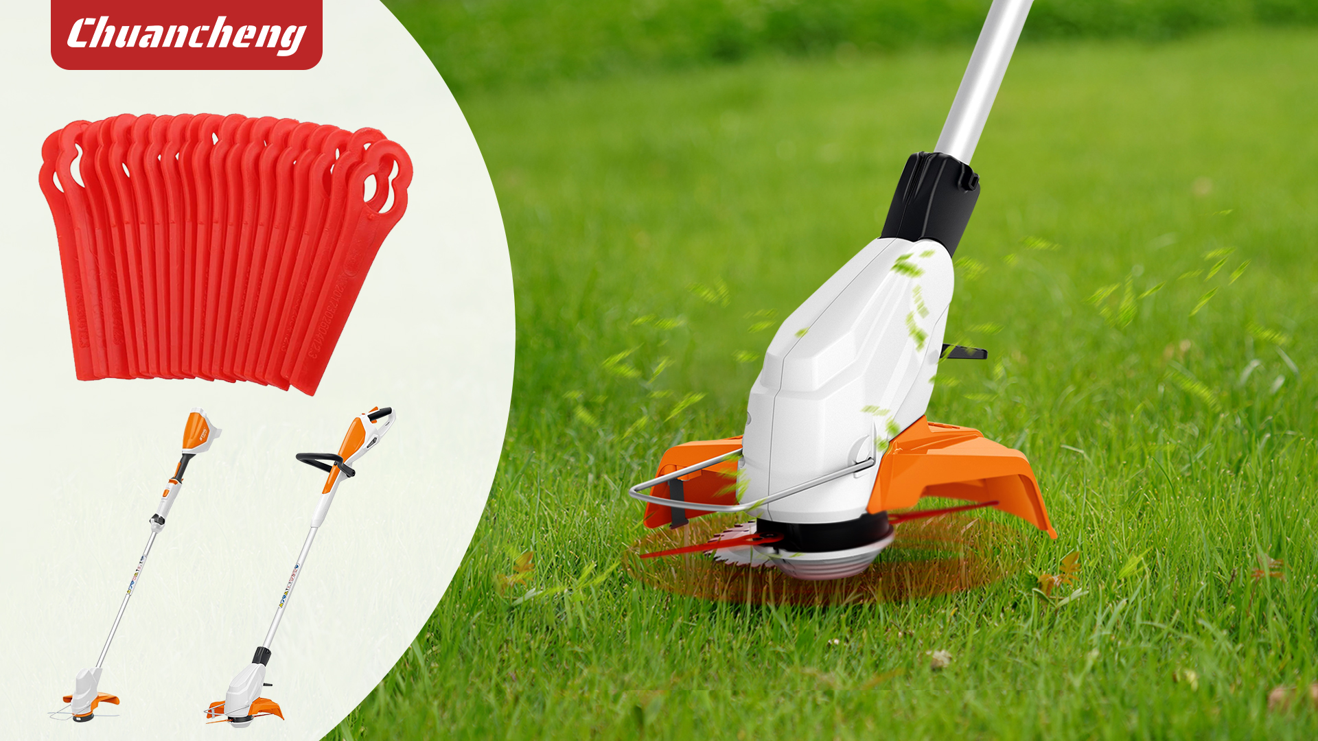 Lame PolyCut 2-2 Stihl Per Tagliaerba FSA 45 - Confezione Da 8 Lame In Plastica - Foto 2