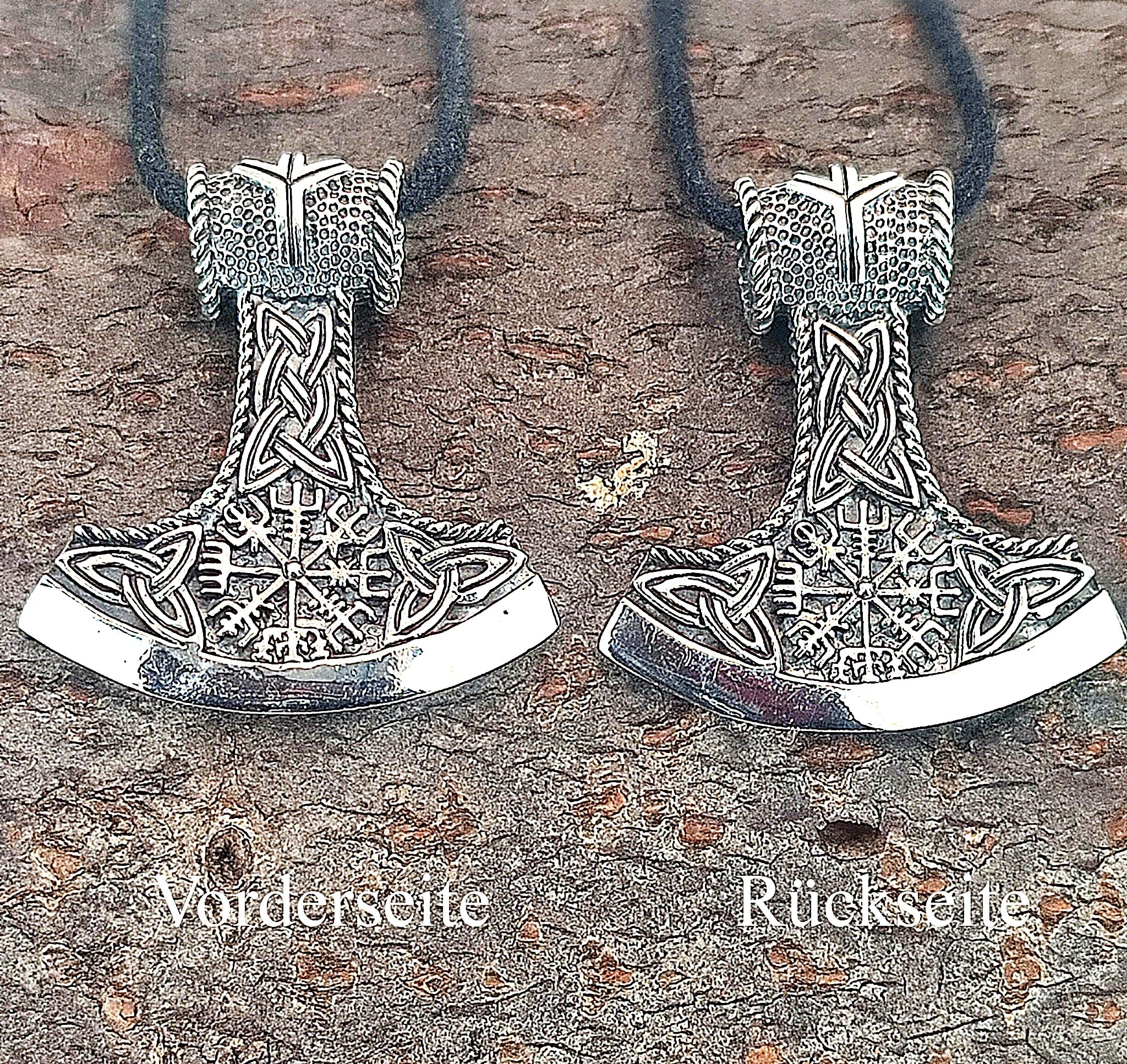 Kiss of Leather Anhänger Thorshammer aus 925 Sterling Silber Nr. 347