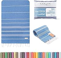 Vista 11 de Toalla turca Real Grand Bazaar Pestemal 100% de algodón, prelavada, más suave, 39x69 de Pestemal, para playa, el baño, spa, hammam, toallas súper