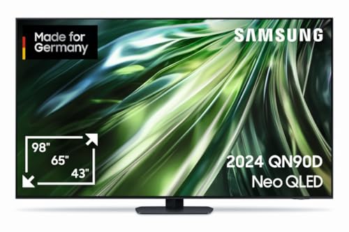 Samsung Neo QLED 4K QN90D Fernseher 85 Zoll, Neural Quantum 4K AI Gen2 Prozessor, Mini LED TV, AI Upscaling, Smart TV, Dolby Atmos, Gaming Hub, GQ85QN90DATXZG, Deutsches Modell