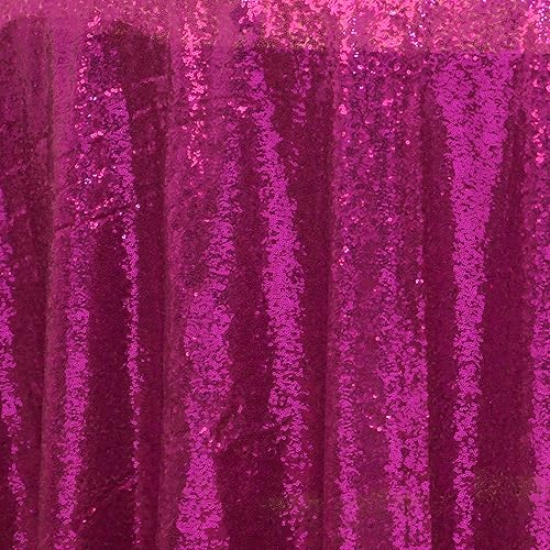 Miniatura 10 de Tableclothsfactory Mantel redondo de lentejuelas brillantes de 132 "al por mayor de alta calidad para banquete de boda decoración del hogar - rojo