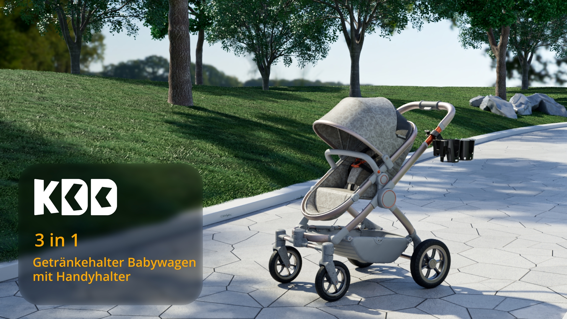 KDD Getrnkehalter Kinderwagen mit Handyhalter, 3 in 1 Abnehmbar  Becherhalter Kinderwagen Zubehr, Universal 360Drehbar Flaschenhalter  Fahrrad fr Babywagen Rollator Rollstuhl Babywippe Buggy Zubehr :  Amazon.de: Baby
