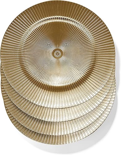 American Atelier Plato de carga grande de 13 pulgadas decorativo de polímero de alta calidad para el hogar y comedor profesional perfecto para