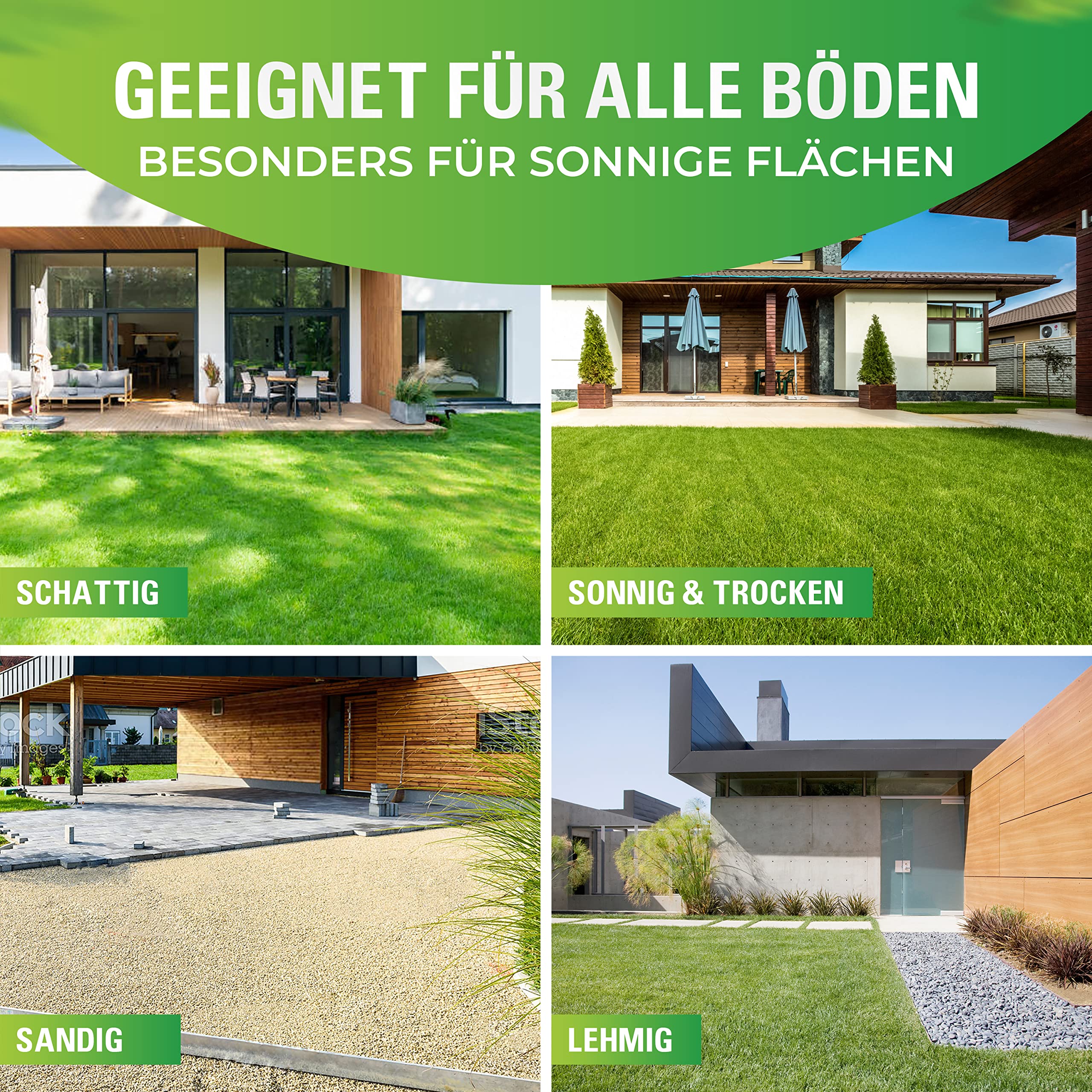 Greenyp® Sunny I dürreresistenter Trockenrasen I 5kg für 200m² I Grassamen Rasensamen Rasensaat Gras Nachsaat schnellkeimend