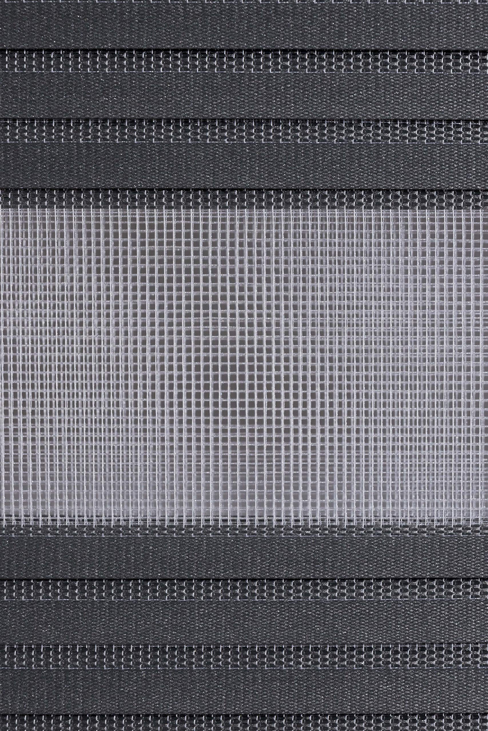 Estoralis SAMWELL | Estor Enrollable Noche y Dia Diseño Moderno | Doble Tejido | Color Antracita | 120 x 255 cm (Ancho/Alto) Tamaño Tela 117 x 250 cm | Estores para Ventanas y Puertas