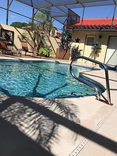 Miniatura 4 de FibroPool, pasamanos de fácil montaje con placa base, pequeño, acero inoxidable