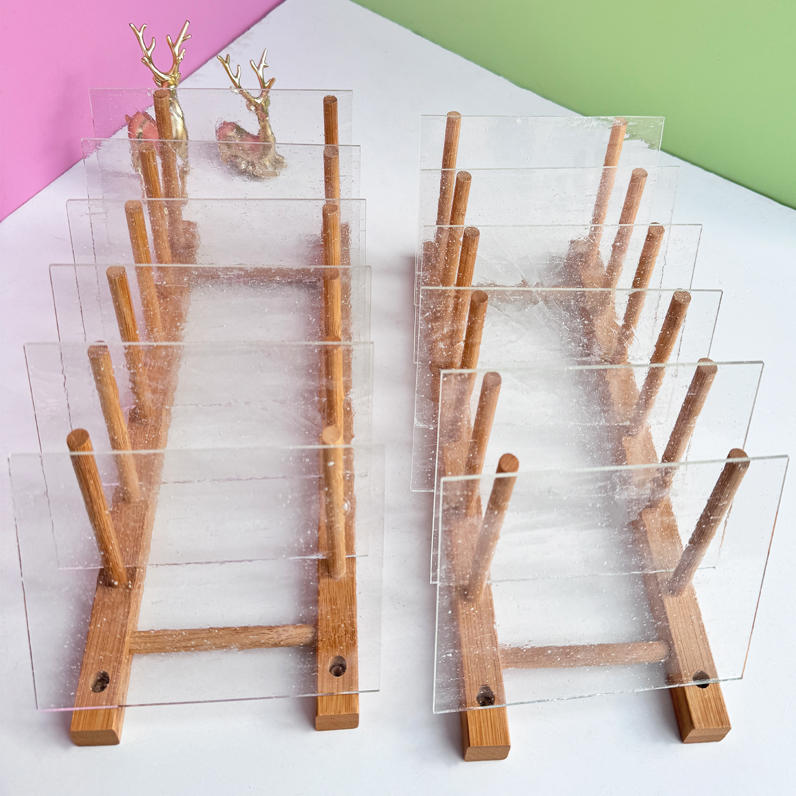 Amazon.com: ILLUCKAI 12 Sheets Clear Transparent COE 96 Glass for