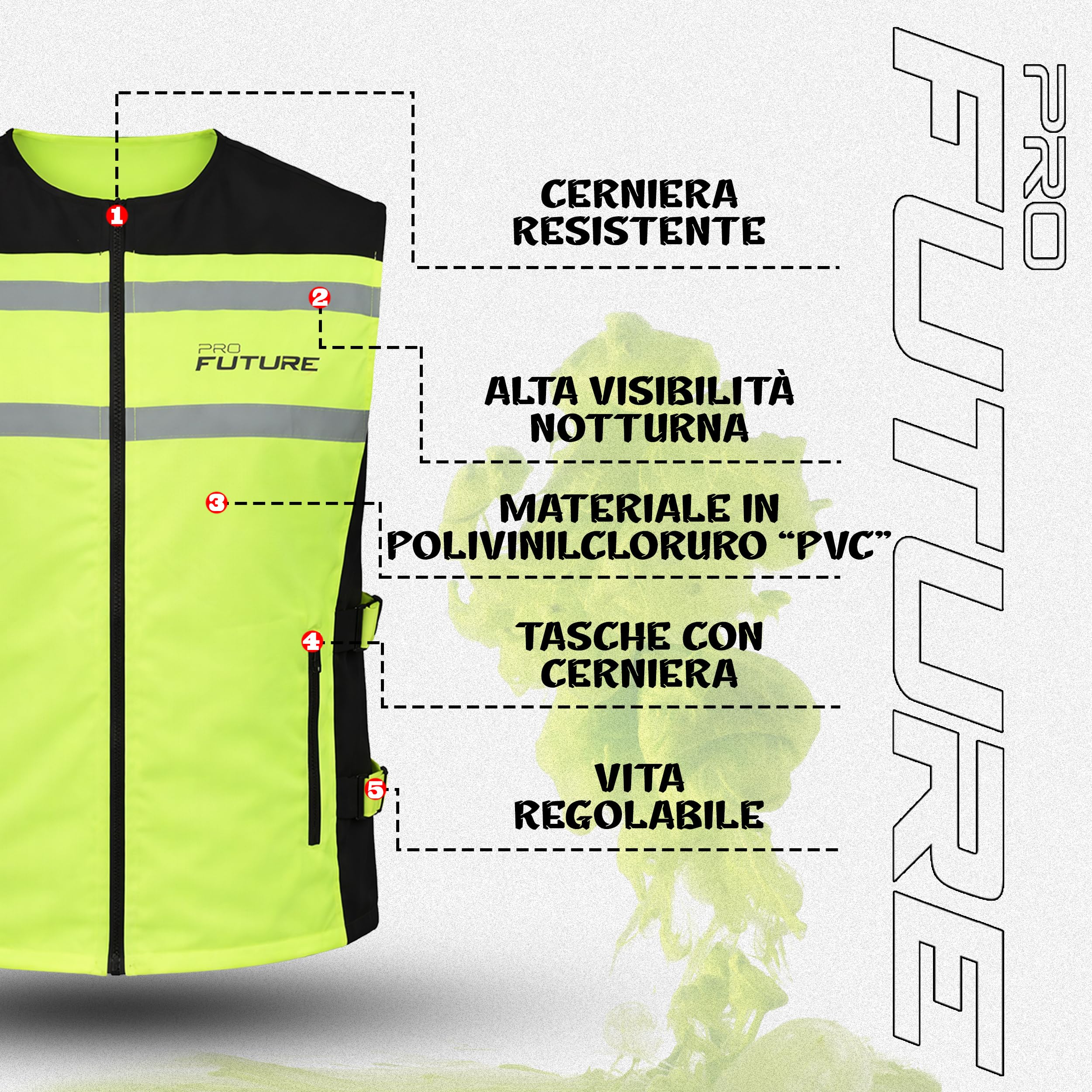 Nuovo Uomo Gilet Alta Visibilità Catarifrangente Fluo Sicurezza Moto Auto Bici Fluo