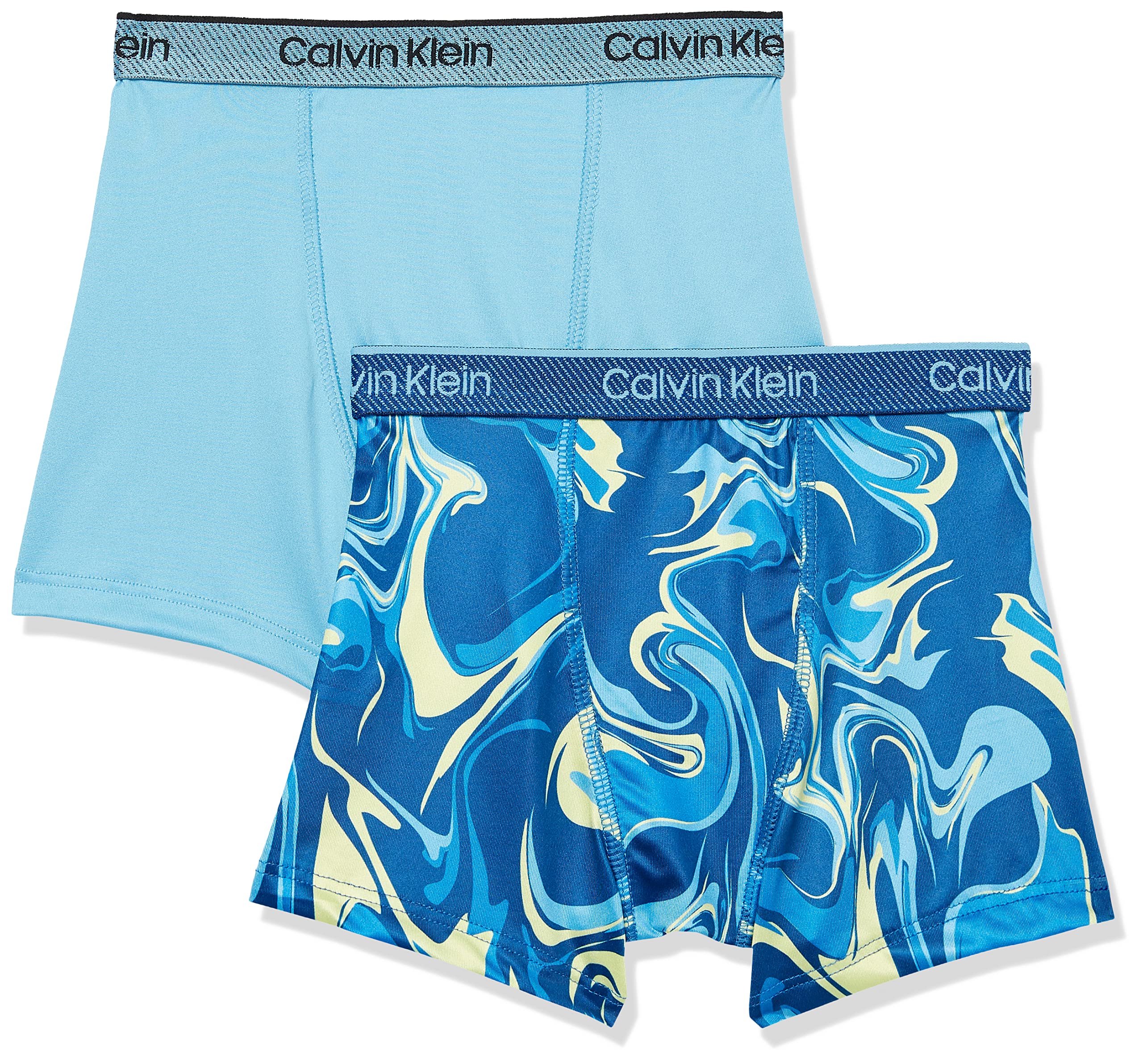 Calvin Klein Kids Boys' Performance Boxer Brief Underwear 2-Pack