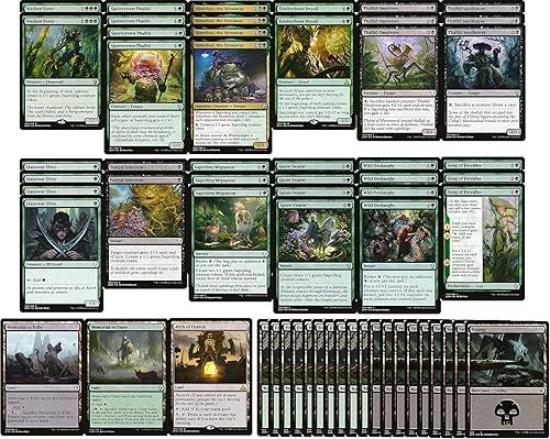 Elite - Baraja de saproling negra y verde - Modern Legal - Construido a medida - Magic The Gathering - MTG - 60 cartas