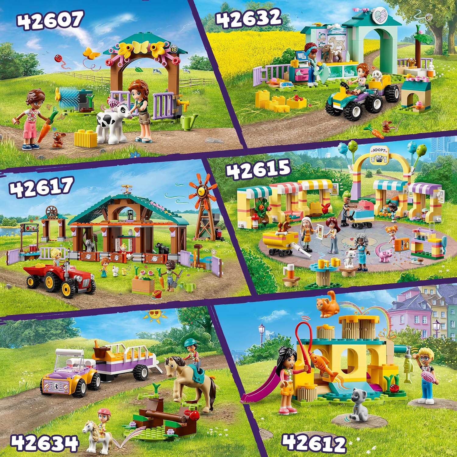 LEGO 42612 Friends Abenteuer auf dem Katzenspielplatz, 2 Spielfiguren, 2 Katzen