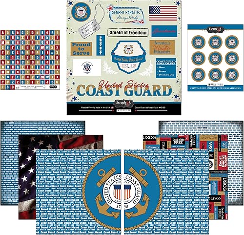 Scrapbook Customs temática de papel y pegatinas Kit de recortes Guardacostas