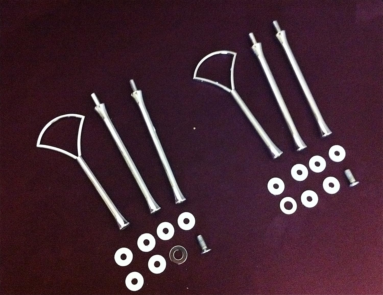 2 Sets of Silver Triangular 3 Tier Cake Stand Fittings Amazon.ca Home