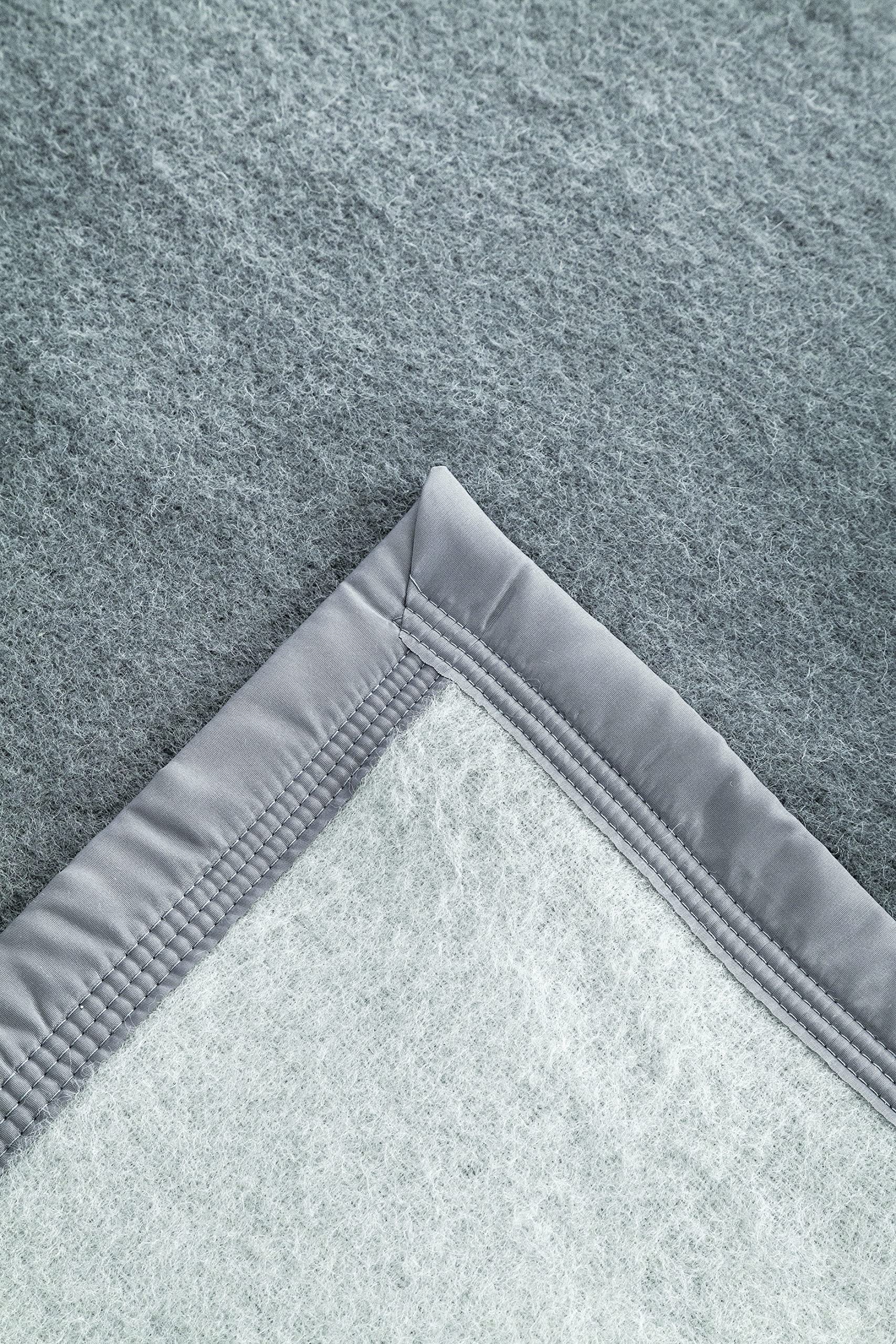 Toison d'or Woolmark Wollen Deken Volta 220 cm x 240 cm Grootte, Chamois