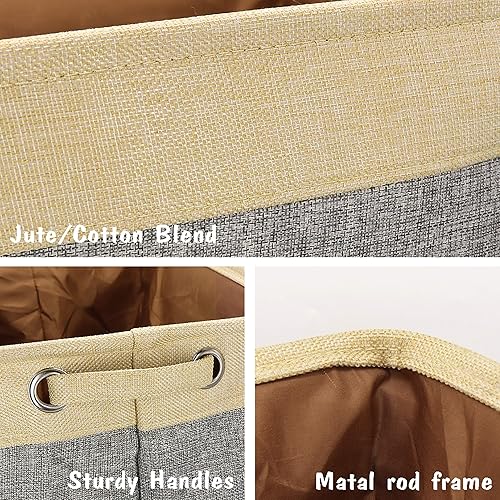 Miniatura 4 de PET ARTIST Cesta de almacenamiento de juguetes para perros no personalizada, gris, 15 pulgadas de largo x 11 pulgadas de ancho x 9 pulgadas de alto