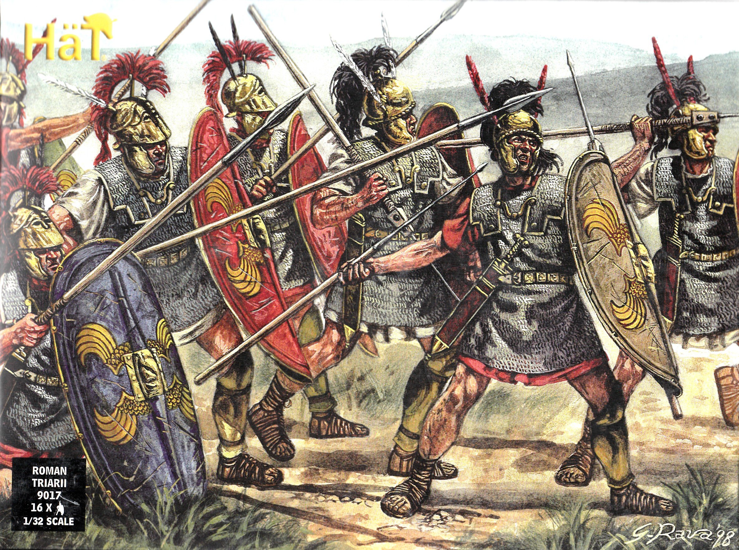 Hat Figures 1:32 - Republican Roman Heavy Infantry - HAT9017