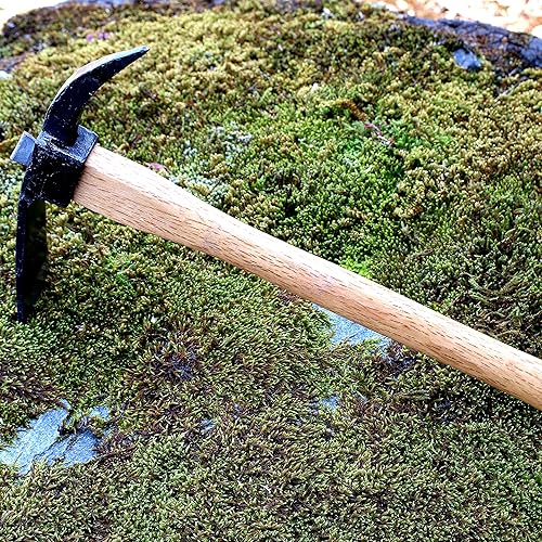 Miniatura 3 de KAKURI Hacha de púa para excavar 14-3/4 pulgadas, azada de acero forjado a mano japonés resistente, herramienta de pico para excavar, deshierbar,