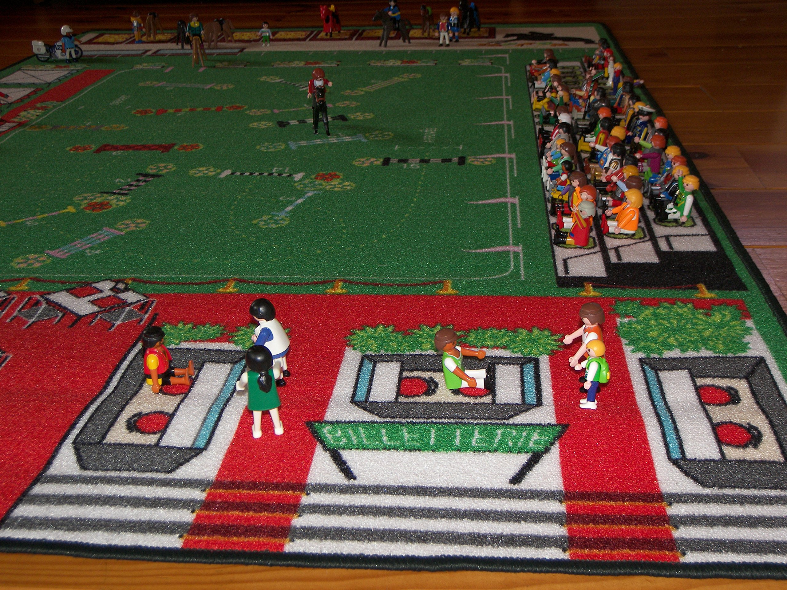 Alfombra de Salto Infantil - 130 x 200 cm | Alfombra de Juego para Saltar y Montar | Alfombrilla Infantil Jumping Universe | Antideslizante, Dobladillo | Normas CE