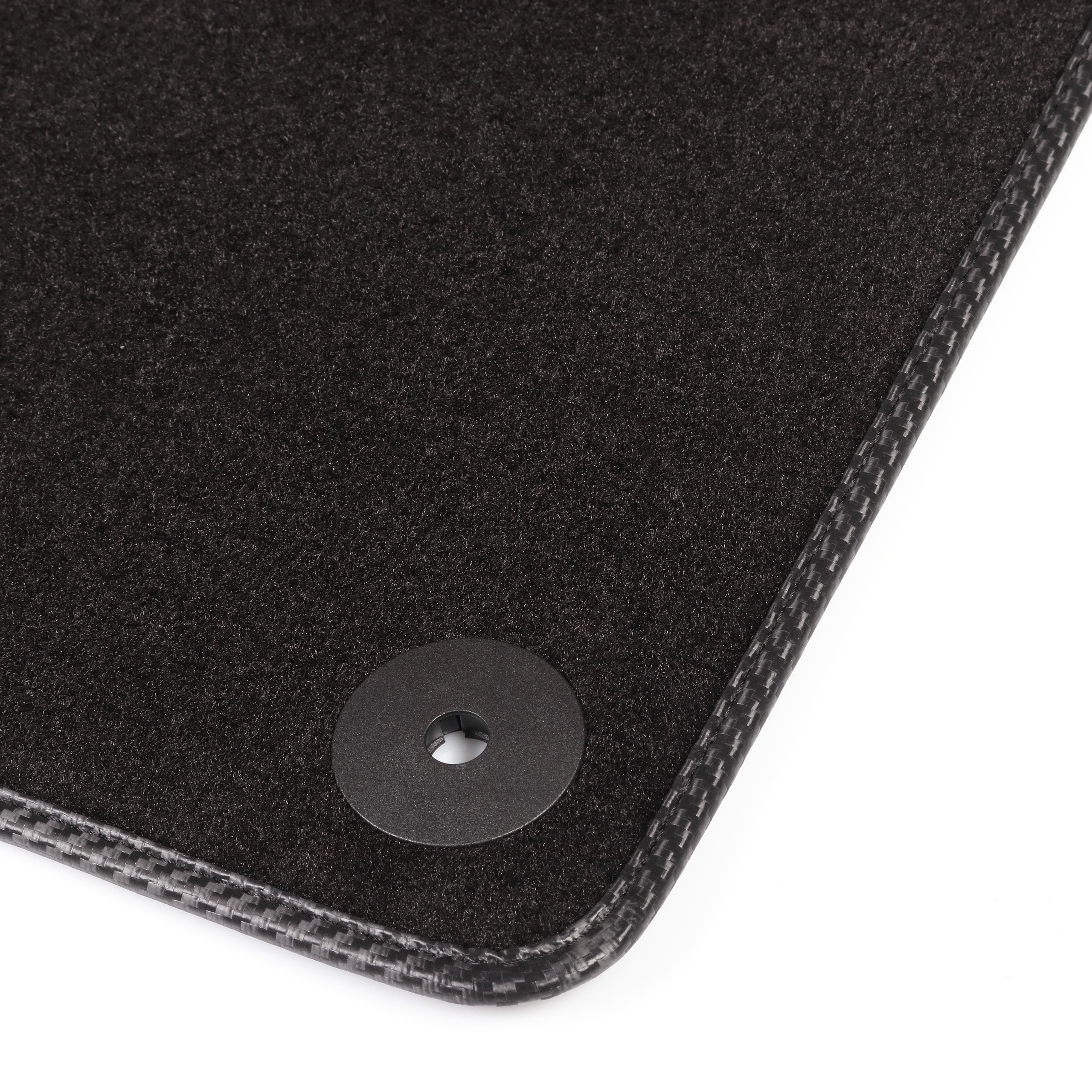 Tappetini Auto In Tessuto Per Audi Q5 8R (2008-) - Set 4 Pezzi - Fissaggio Originale - Nero
