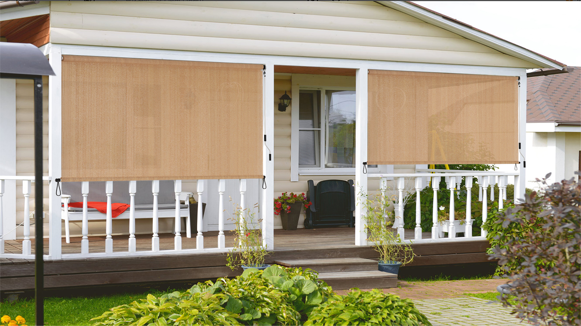 Amazon.com : SMONTER Outdoor Sunshade Roller Shade 8'W x 8'H (96