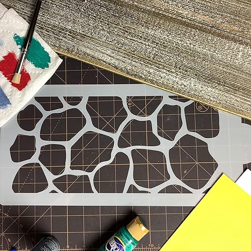 Miniatura 4 de Designer Stencils Plantilla de pastel de piel de jirafa, beigesemitransparente