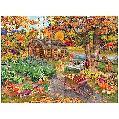 Harvest At The Cabin 500 Piece Puzzle