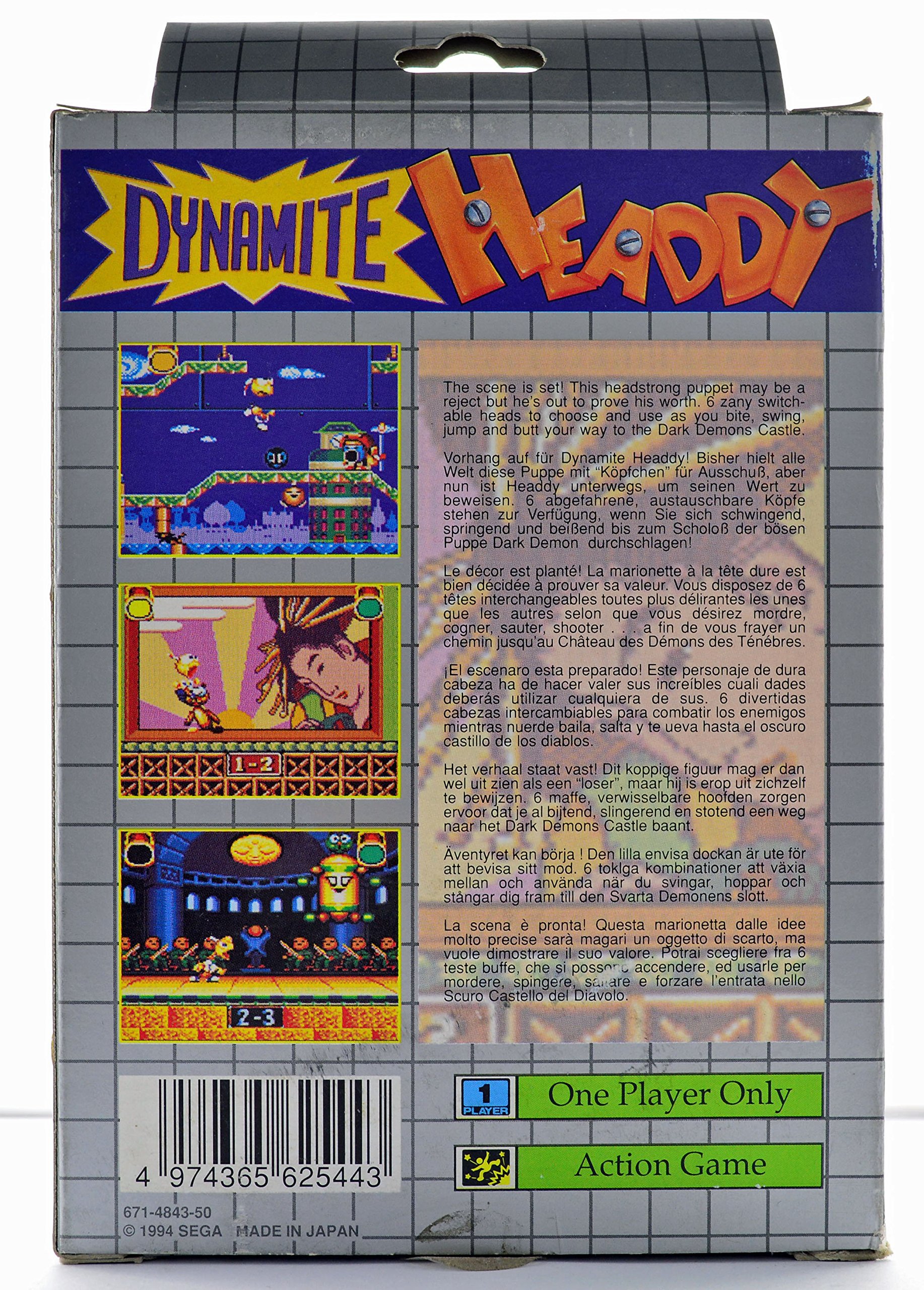 Dynamite Headdy Sur SEGA Game Gear - EUR - Complet - Très Bon état