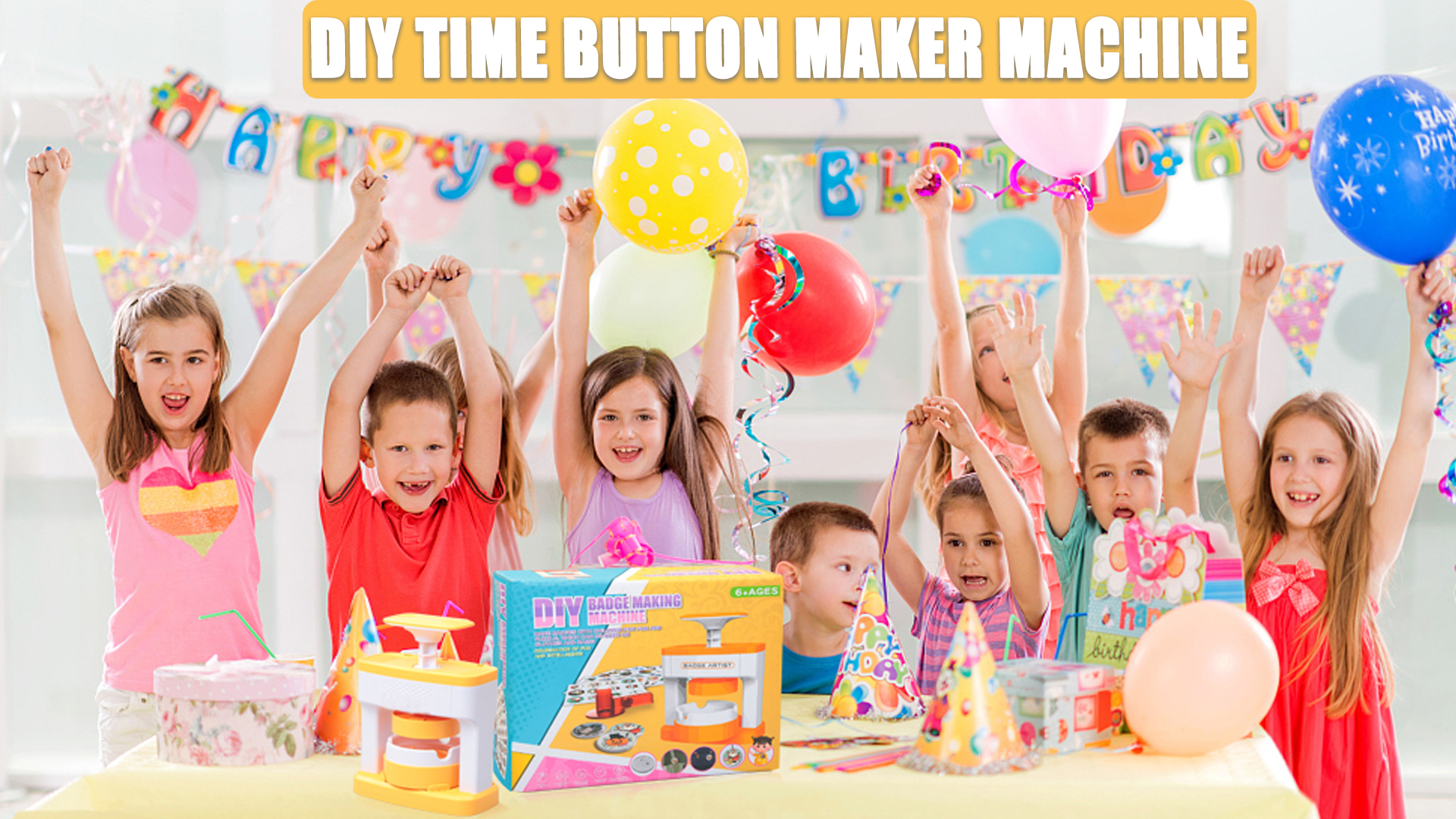 Knopmachine 55 mm, doe-het-zelf badge maker met 48 stuks en cirkelsnijder, voor creatieve geschenken