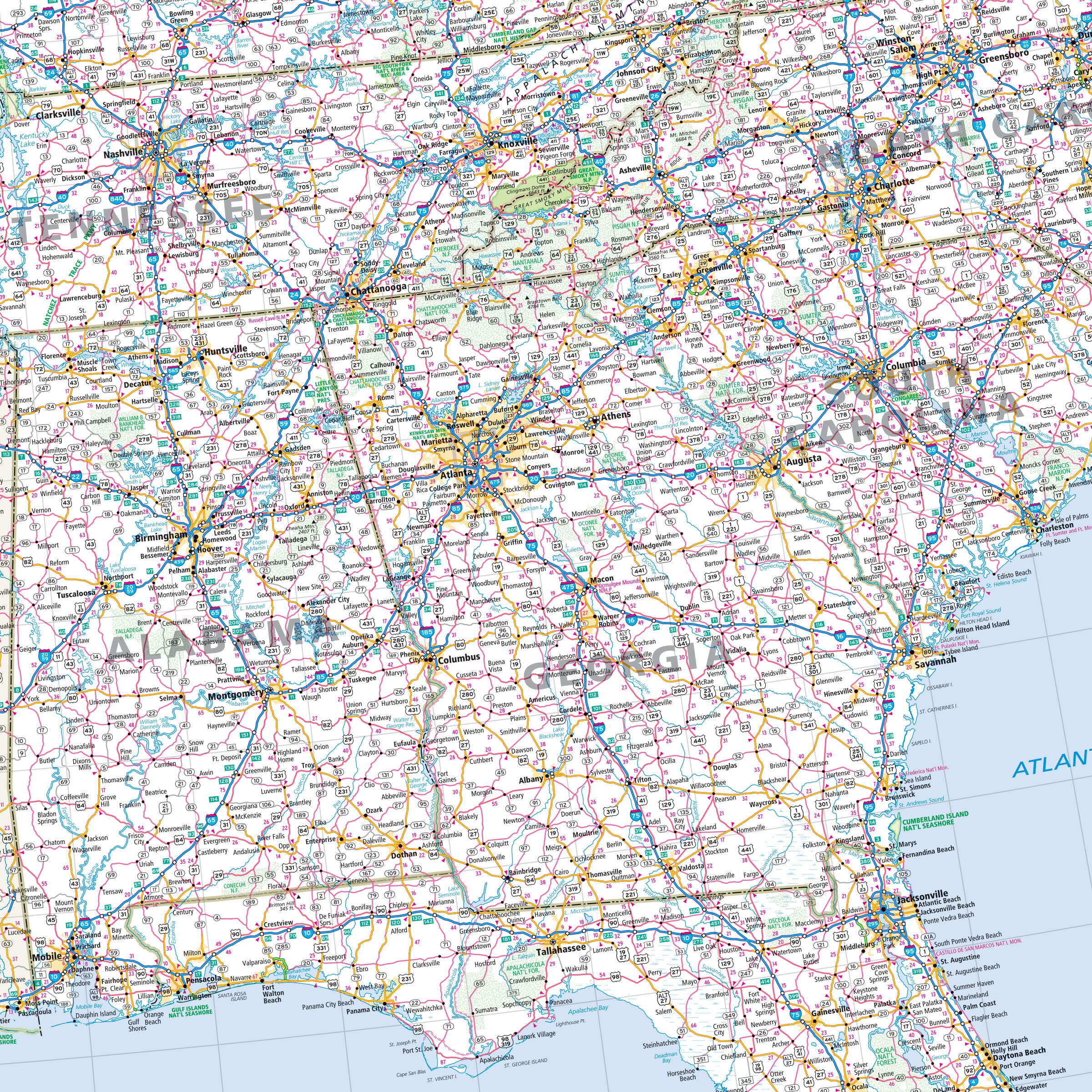 Rand McNally Folded Map: Eastern United States - Image 5