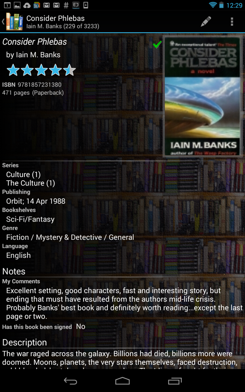 Book Catalogue App on Amazon Appstore