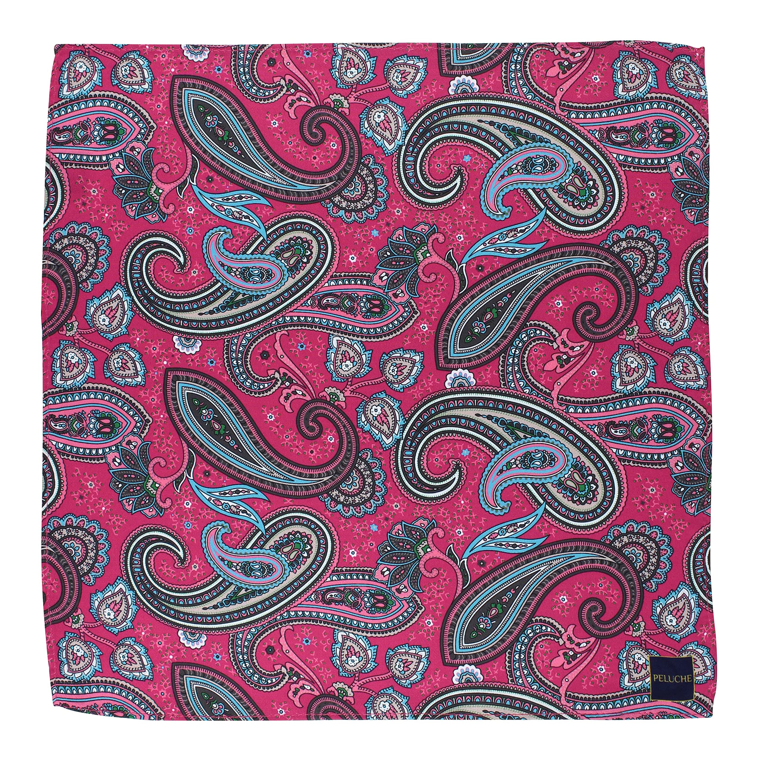 peluche Beautiful Paisley Pattern Pocket Square For Men-picture-20