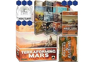 Terraforming Mars: Prelude Drawstring Bag and Compatible Tokens Bundle