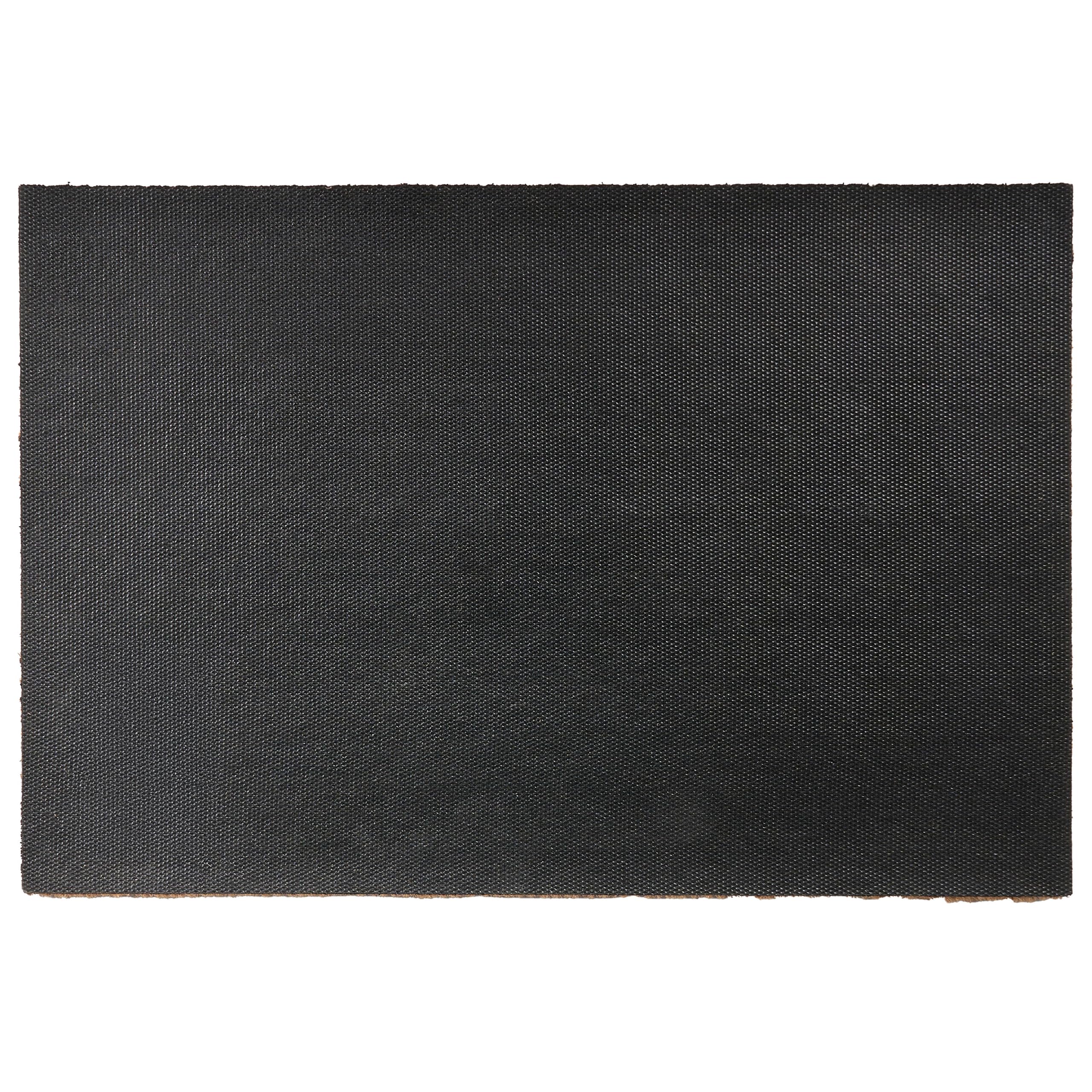 Beliani Paillasson en Fibre de Coco 60 x 90 cm Antidérapant Dessous en PVC Motif à Carreaux Vert et Beige Villasis