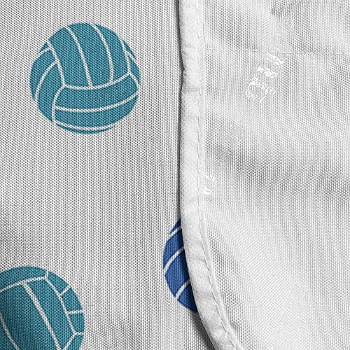 Miniatura 4 de Lunarable Volleyball Microwave Oven Cover, Sports Ball Theme Doodle Style Simplistic Composition Healthy Living, Water Resistant Organizer with