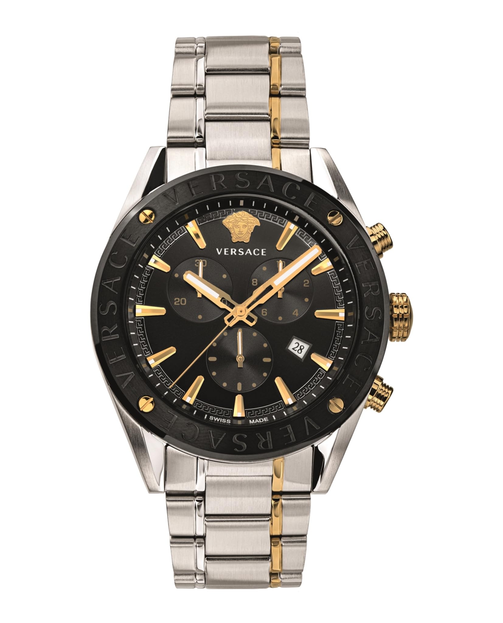 Versace シルバー V クロノ ウォッチ Versace