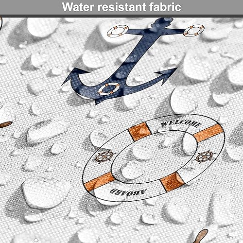 Vista 751 de Lunarable The Yard, tela azul real de The Yard, patrón de cerámica inspirado en el Medio Oriente estilo marroquí, estampado oriental, tela de satén