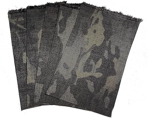 1000 Denier MIL-SPEC Nylon Camuflaje Tela - Multicam Negro (5 Piezas) 5x3"