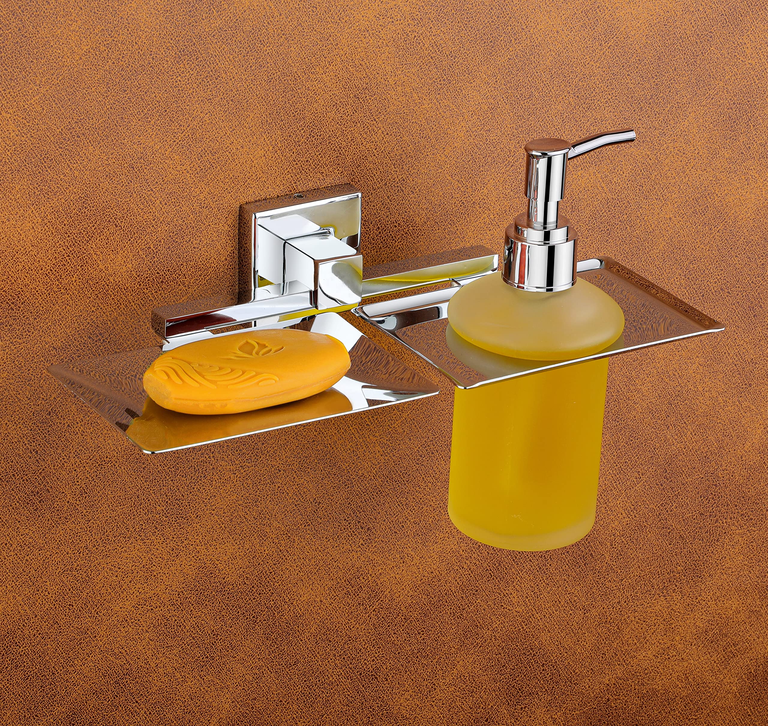 iSTAR Chrome Finish Stainless Steel Soap Dish Soap Stand Soap Box with Dispenser Handwash Soap Shampoo Sanitizer Liquid Soap Dispenser for Bathroom Kitchen (B08WRH955T) Amazon Price History, Amazon Price Tracker