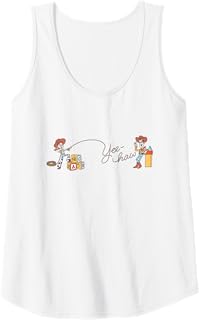 Pixar Toy Story Jessie Woody Cawboys Yee Haw Logo Tank Top
