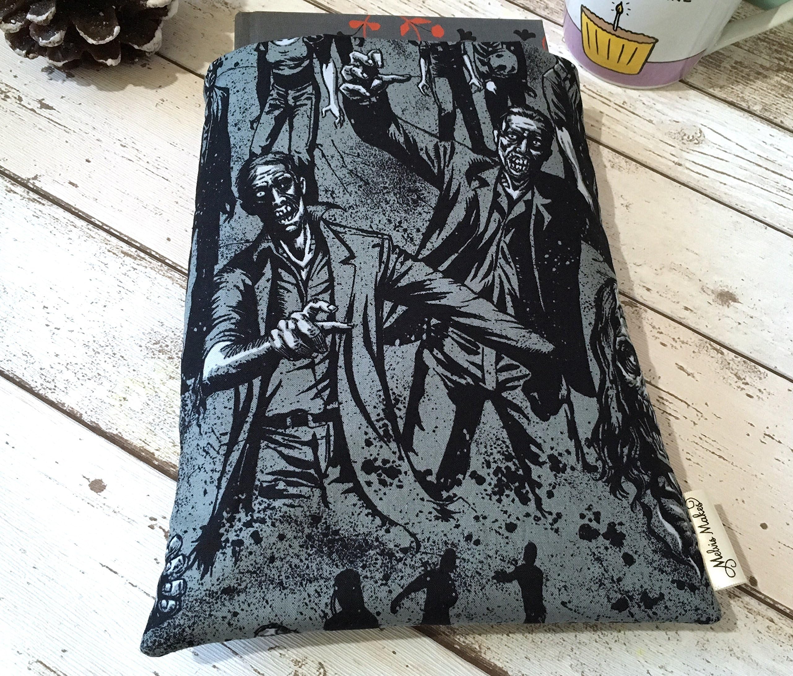Zombie Book Buddy - Custom Size Padded Novel Pouch, Apocalypse Book Sleeve