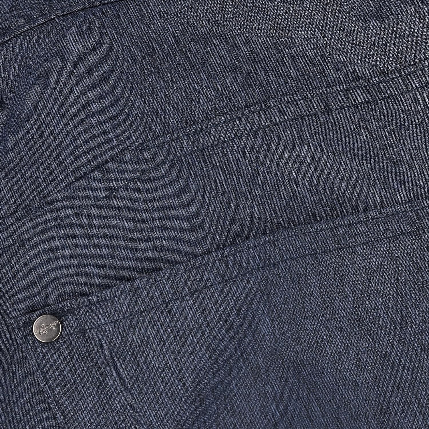 Greg Norman MICROLUX 5 Pocket Heathered Dark Navy Heather Pants Men 35W x 32L - Image 5