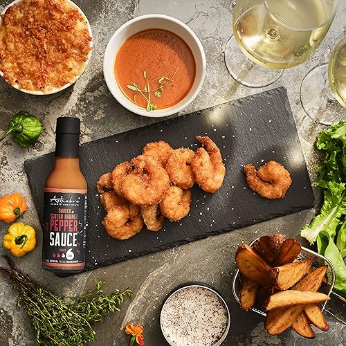 Miniatura 3 de Ashebre Salsa picante ahumada Scotch Bonnet - Salsa picante gourmet sin gluten - Producto de Jamaica, sabor único audaz y delicioso (5 onzas)