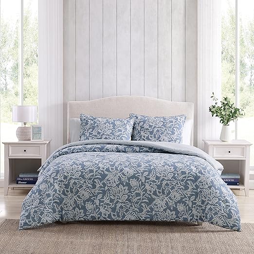 Nautica Queen Comforter Set, Cotton Reversible Bedding Set