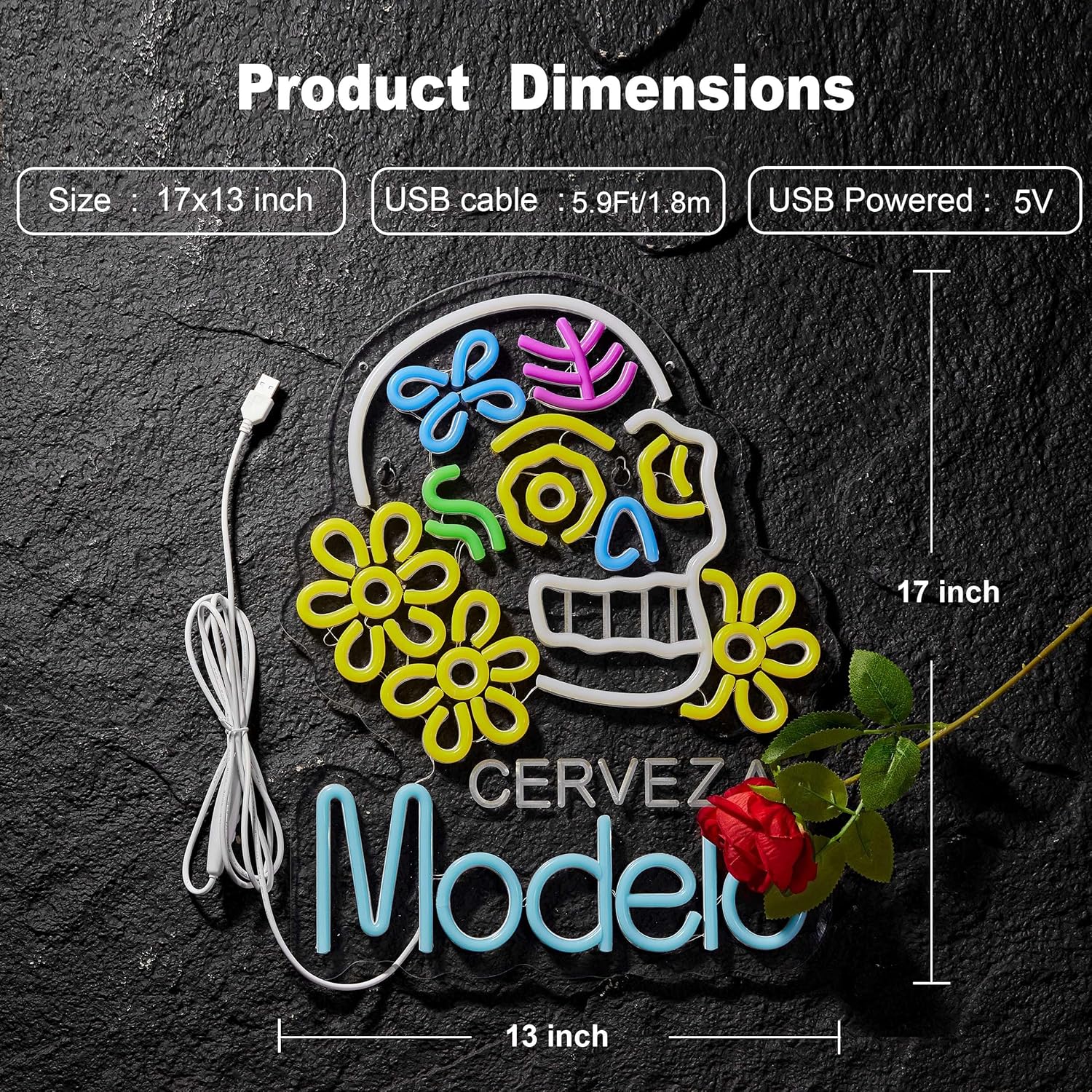 Neon Sign for Wall Décor Model Beer Bar Cerveza Neon Light Up Signs for Man Cave Pub Store Party Club LED Lights Decor - Image 3