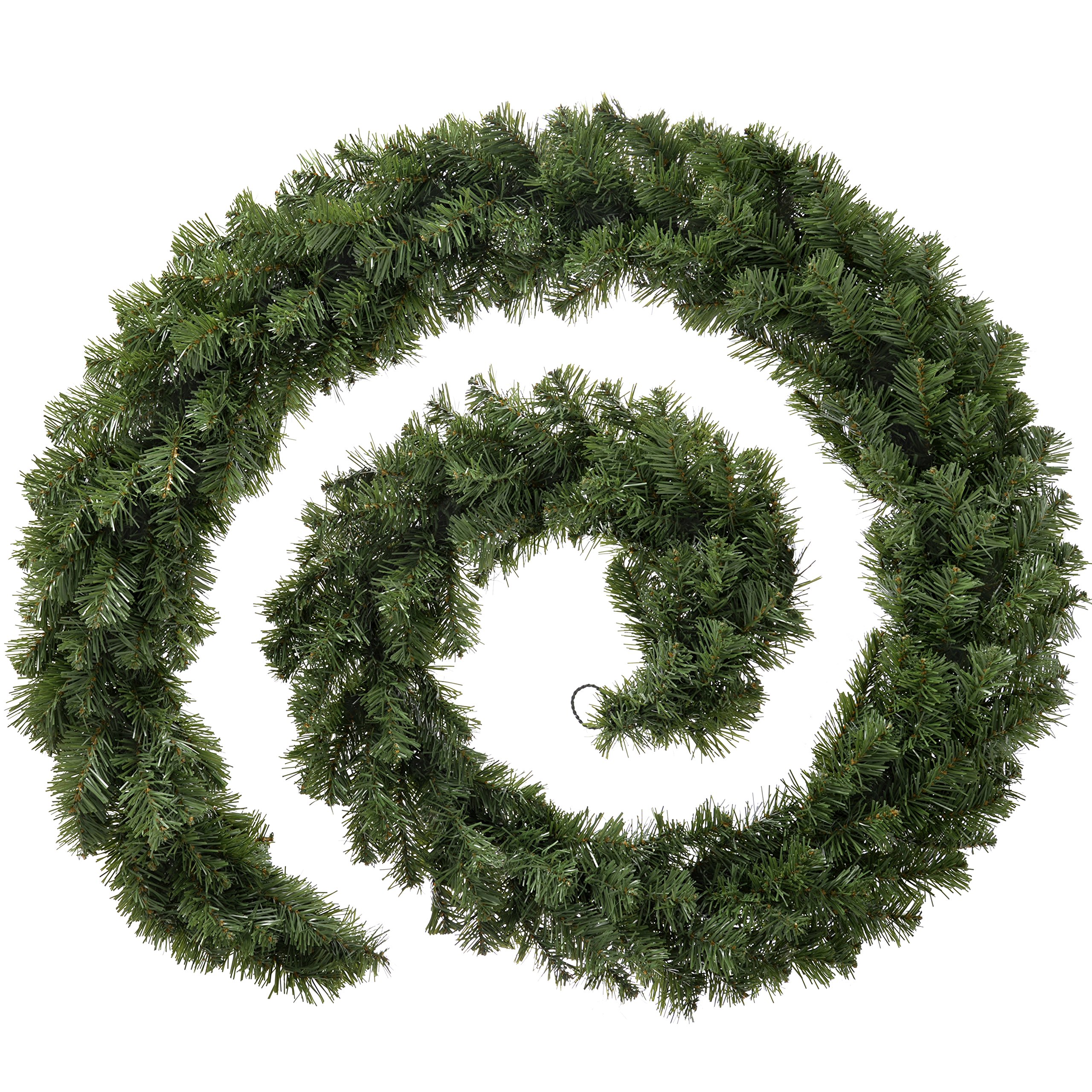 WeRChristmas Extra Thick Pine Garland Christmas Decoration, Green, 9 feet