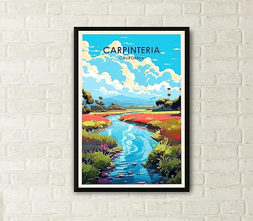 Miniatura 2 de Carpinteria Travel Poster, Carpinteria Poster, Carpinteria Print, Cityscape Painting, Travel Posters, Illustration Art