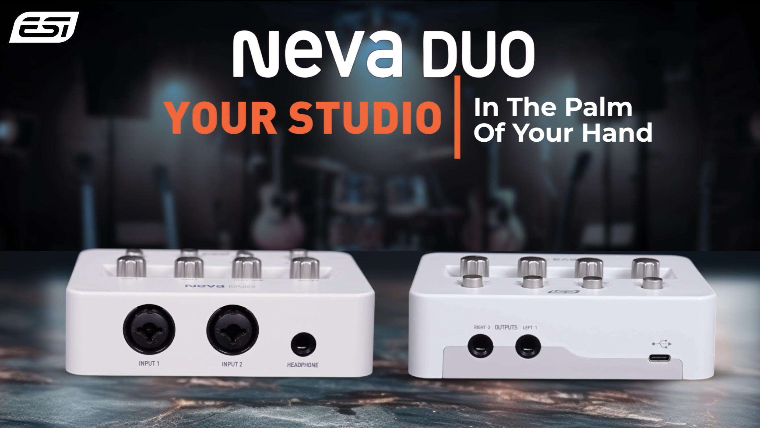 Amazon.com: ESI Neva Duo | Professional 24-bit/192kHz 2x2 USB