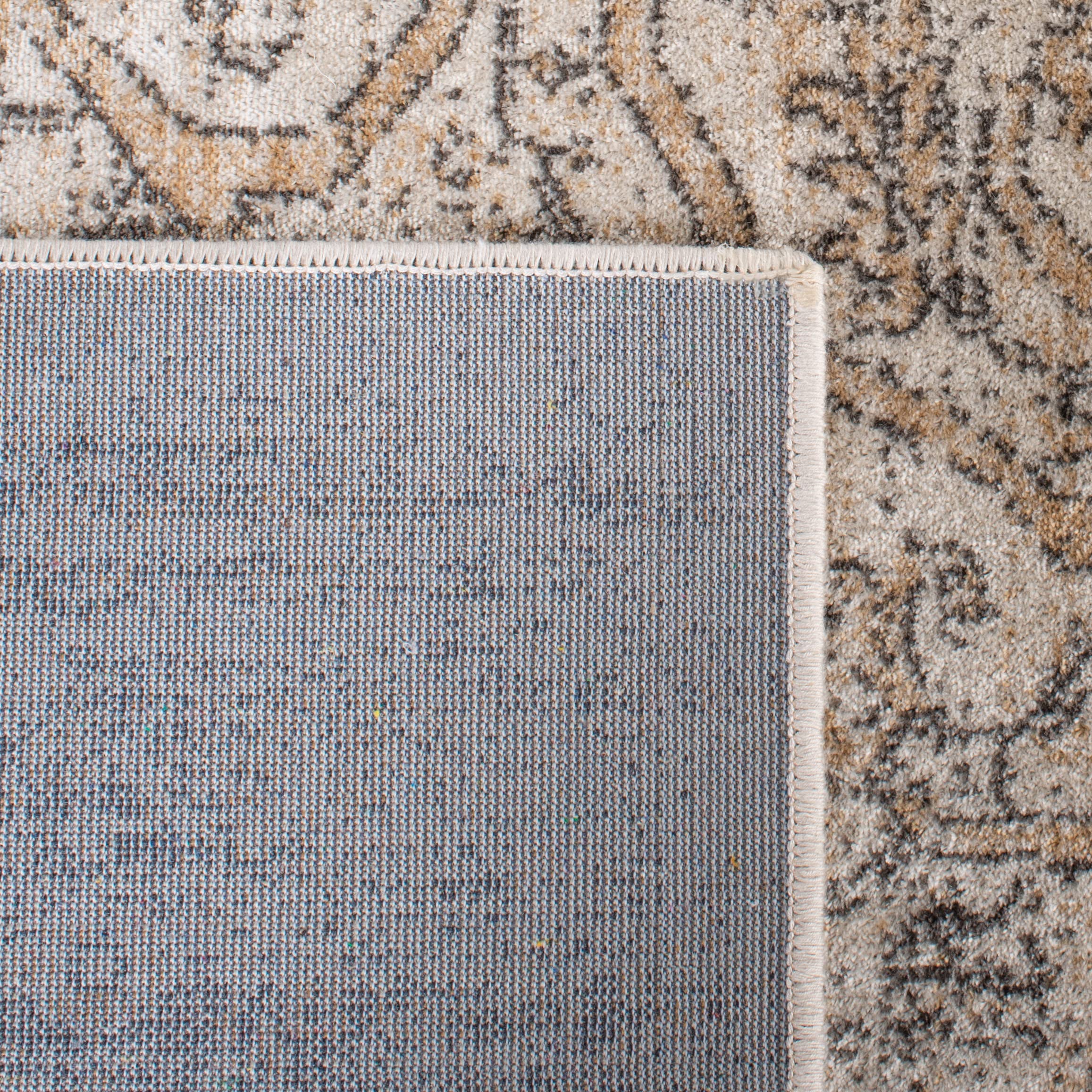 SAFAVIEH Tapis Traditionnel Pour Salon, Salle à manger, Chambre à coucher - Atlas Collection, Tapis à poil court, Ivoire et beige, 122 X 183 cm